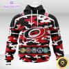 personalized nhl carolina hurricanescamo patternand all military force logo 3d unisex hoodie