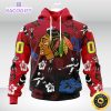 personalized nhl chicago blackhawks hoodie hawaiian style design for fans unisex 3d hoodie