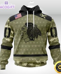 personalized nhl chicago blackhawks hoodie special camo military appreciation unisex hoodie