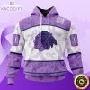 personalized nhl chicago blackhawks special lavender hockey fights cancer all over print unisex 3d hoodie
