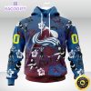 personalized nhl colorado avalanche hoodie hawaiian style design for fans unisex 3d hoodie