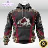 personalized nhl colorado avalanche hoodie special camo hunting design unisex 3d hoodie