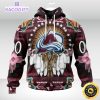 personalized nhl colorado avalanche hoodie special native hat costume design 3d unisex hoodie