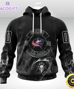 personalized nhl columbus blue jackets hoodie specialized kits for rock night 3d unisex hoodie