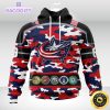 personalized nhl columbus blue jacketscamo patternand all military force logo 3d unisex hoodie