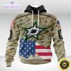 personalized nhl dallas stars hoodie camo unisex 3d hoodie