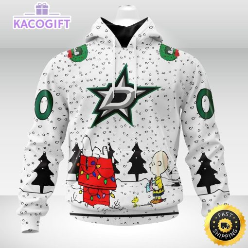 personalized nhl dallas stars hoodie special peanuts design unisex hoodie