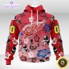 personalized nhl detroit red wings hoodie hawaiian style design for fans unisex 3d hoodie