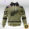 personalized nhl detroit red wings hoodie special camo military appreciation unisex hoodie