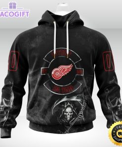 personalized nhl detroit red wings hoodie specialized kits for rock night 3d unisex hoodie
