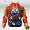 personalized nhl edmonton oilers hoodie hawaiian style design for fans unisex 3d hoodie