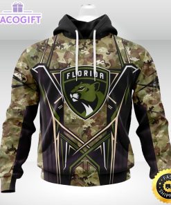 personalized nhl florida panthers hoodie special camo color design unisex 3d hoodie