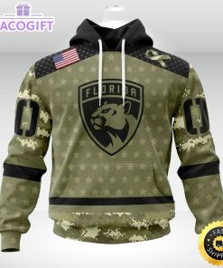 personalized nhl florida panthers hoodie special camo military appreciation unisex hoodie