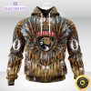 personalized nhl florida panthers hoodie special native hat costume design unisex 3d hoodie