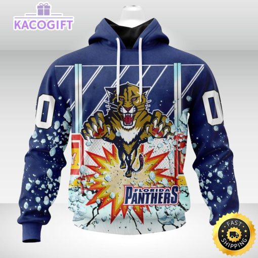 personalized nhl florida panthers hoodie with ice hockey arena 3d unisex hoodie