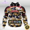 personalized nhl florida pantherscamo patternand all military force logo 3d unisex hoodie