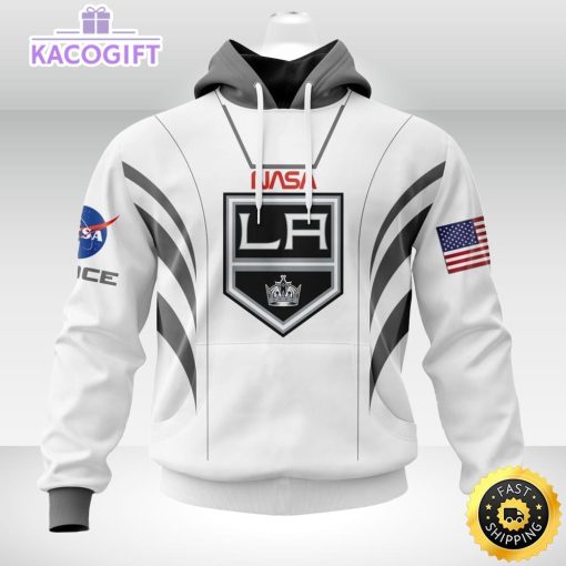 personalized nhl los angeles kings hoodie special space force nasa astronaut unisex 3d hoodie