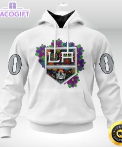 personalized nhl los angeles kings hoodie specialized dia de muertos 3d unisex hoodie