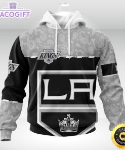 personalized nhl los angeles kings hoodie specialized hockey with paisley unisex 3d hoodie