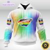 personalized nhl minnesota wild hoodie special design for pride month 3d unisex hoodie