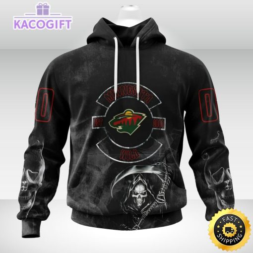 personalized nhl minnesota wild hoodie specialized kits for rock night 3d unisex hoodie