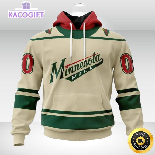 personalized nhl minnesota wild hoodie specialized unisex kits unisex 3d hoodie