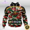 personalized nhl minnesota wildcamo patternand all military force logo 3d unisex hoodie