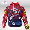 personalized nhl montreal canadiens hoodie hawaiian style design for fans unisex 3d hoodie