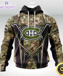 personalized nhl montreal canadiens hoodie special camo color design unisex 3d hoodie