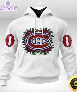 personalized nhl montreal canadiens hoodie specialized dia de muertos 3d unisex hoodie