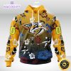 personalized nhl nashville predators hoodie hawaiian style design for fans unisex 3d hoodie