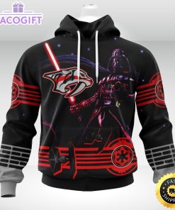 personalized nhl nashville predators hoodie specialized darth vader version jersey 3d unisex hoodie