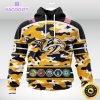 personalized nhl nashville predatorscamo patternand all military force logo 3d unisex hoodie