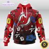 personalized nhl new jersey devils hoodie hawaiian style design for fans unisex 3d hoodie