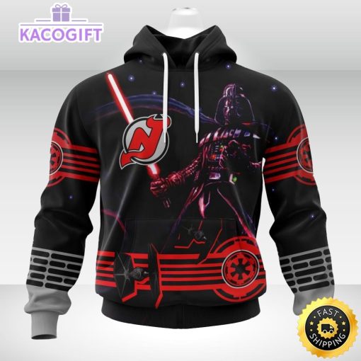 personalized nhl new jersey devils hoodie specialized darth vader version jersey 3d unisex hoodie