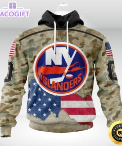 personalized nhl new york islanders hoodie camo unisex 3d hoodie