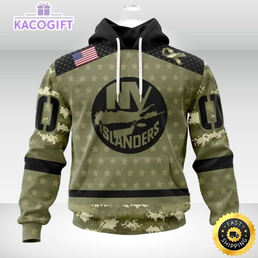 personalized nhl new york islanders hoodie special camo military appreciation unisex hoodie