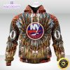 personalized nhl new york islanders hoodie special native hat costume design unisex 3d hoodie