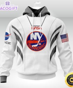 personalized nhl new york islanders hoodie special space force nasa astronaut unisex 3d hoodie