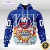 personalized nhl new york islanders hoodie with ice hockey arena 3d unisex hoodie