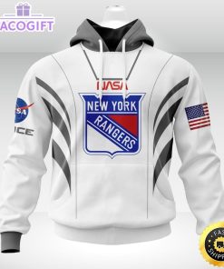 personalized nhl new york rangers hoodie special space force nasa astronaut unisex 3d hoodie