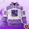 personalized nhl new york rangers special lavender hockey fights cancer all over print unisex 3d hoodie