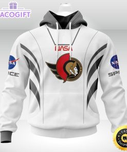 personalized nhl ottawa senators hoodie special space force nasa astronaut unisex 3d hoodie