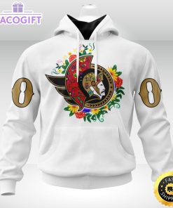 personalized nhl ottawa senators hoodie specialized dia de muertos 3d unisex hoodie