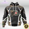 personalized nhl philadelphia flyers hoodie special camo hunting design unisex 3d hoodie