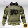 personalized nhl philadelphia flyers hoodie special camo military appreciation unisex hoodie