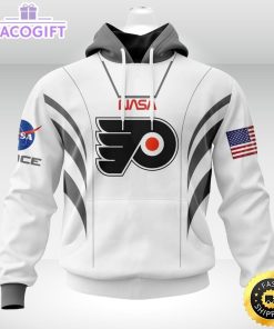 personalized nhl philadelphia flyers hoodie special space force nasa astronaut unisex 3d hoodie