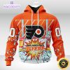 personalized nhl philadelphia flyers hoodie with ice hockey arena 3d unisex hoodie