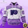 personalized nhl philadelphia flyers special lavender hockey fights cancer all over print unisex 3d hoodie