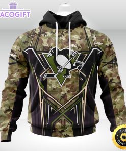 personalized nhl pittsburgh penguins hoodie special camo color design unisex 3d hoodie